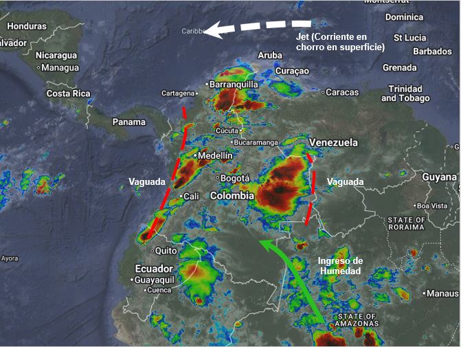 Pronóstico meteorológico Colombia para el 29 de abril de 2026.