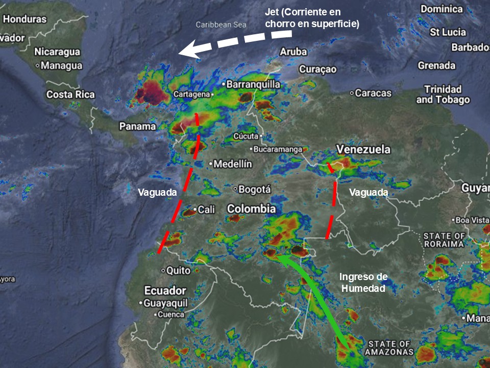 Pronóstico meteorológico Colombia para el 30 de abril de 2026.