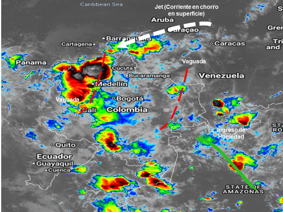 Pronóstico meteorológico Colombia fin de semana 11 - 12 de abril de 2026