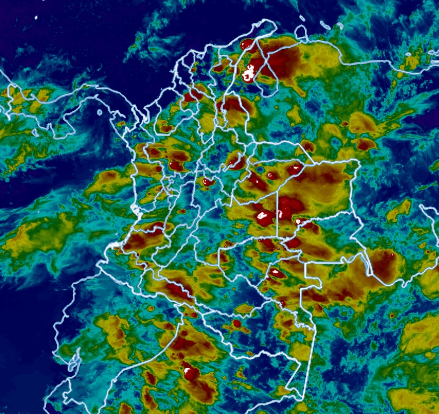 Condiciones nocturnas de Colombia para el 07 de Abril de 2026.