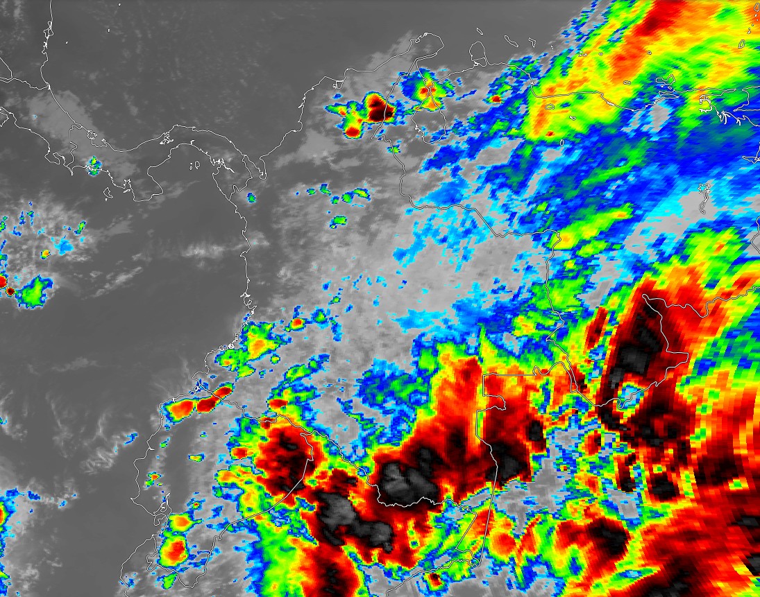Condiciones nocturnas de Colombia para el 17 de Abril de 2026.