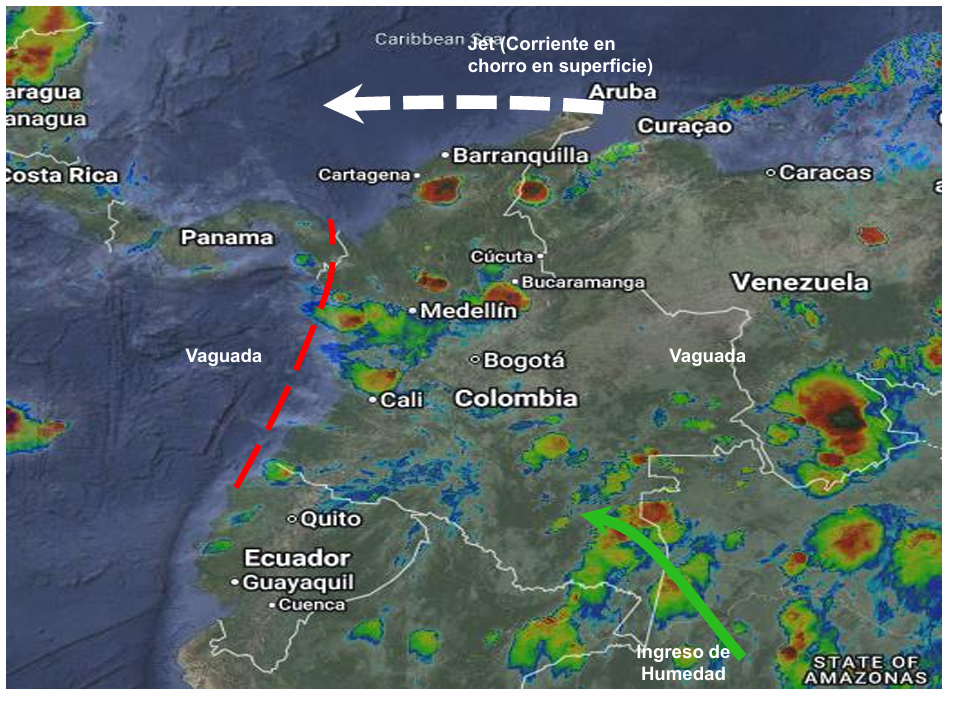Pronóstico meteorológico Colombia para el 01 de junio de 2026.
