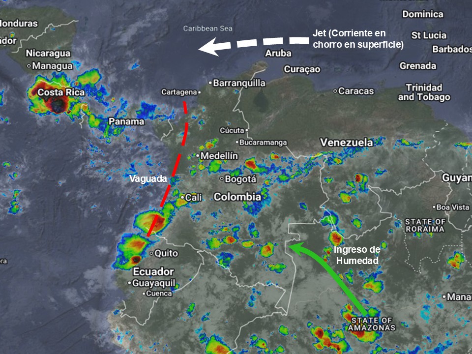 Pronóstico meteorológico Colombia para el 05 de Mayo de 2026.