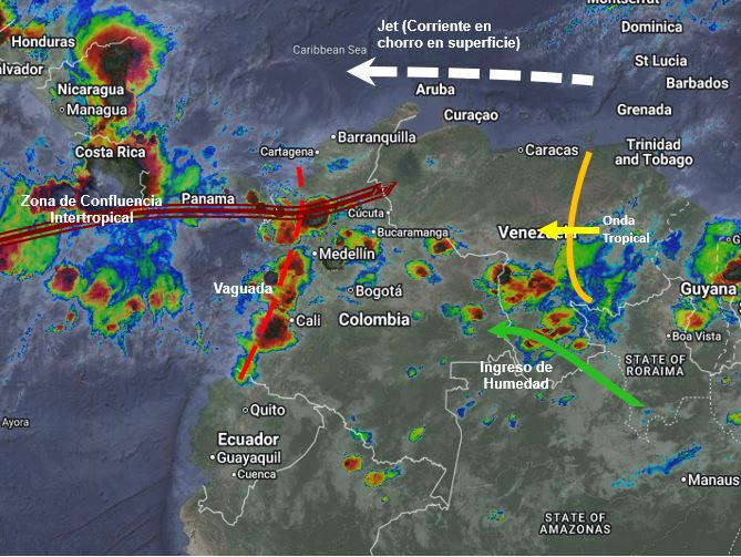 Pronóstico meteorológico Colombia para el 29 de Mayo de 2026.