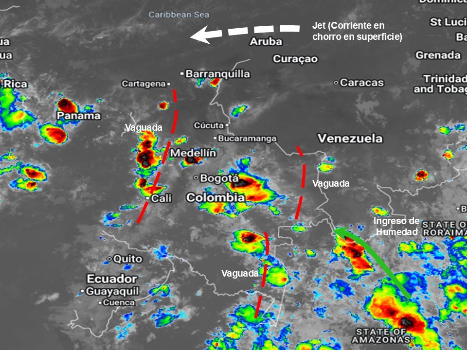 Pronóstico meteorológico Colombia para el 06 de Mayo de 2026.