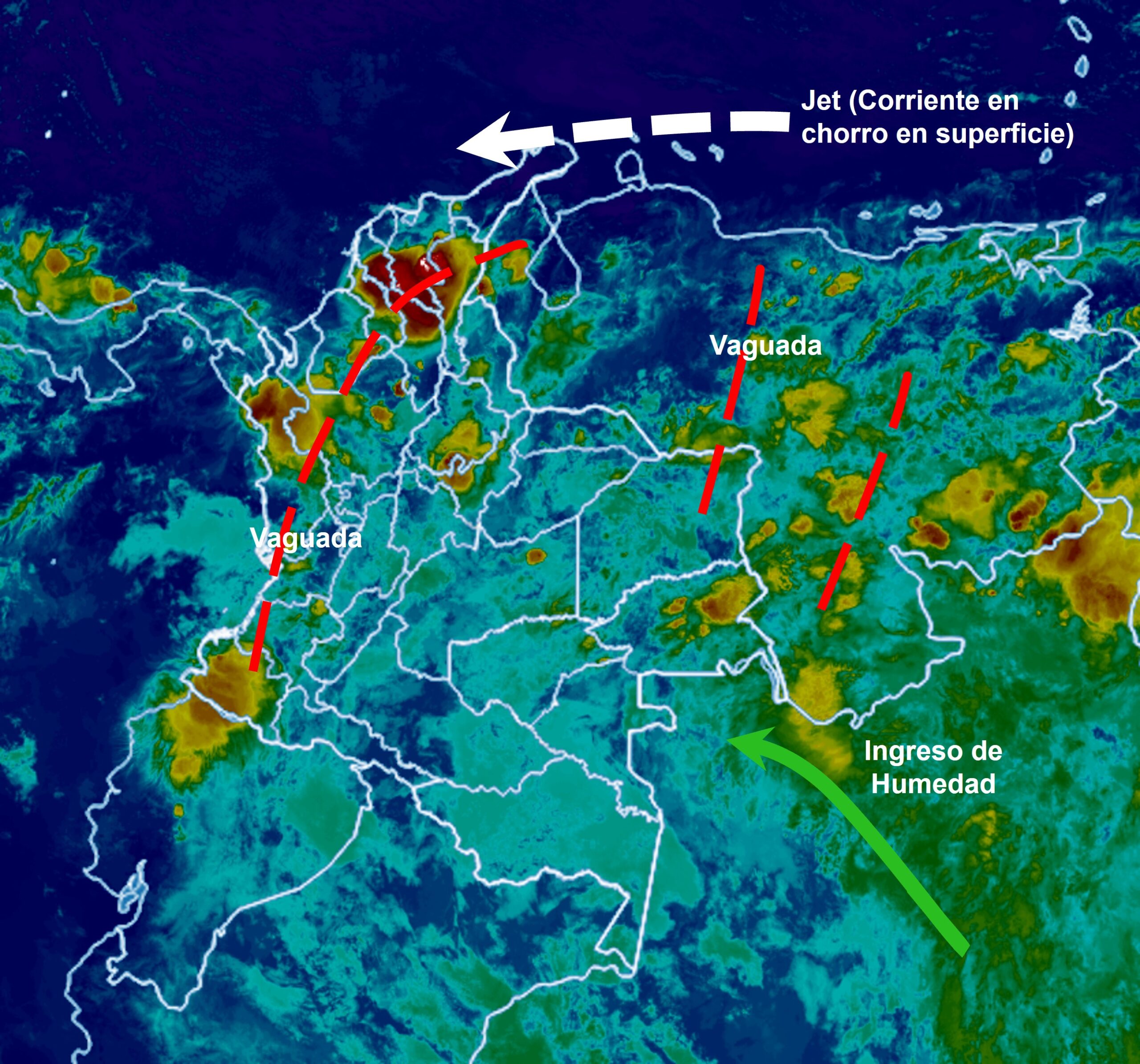 Pronóstico meteorológico Colombia para el 13 de Mayo de 2026.