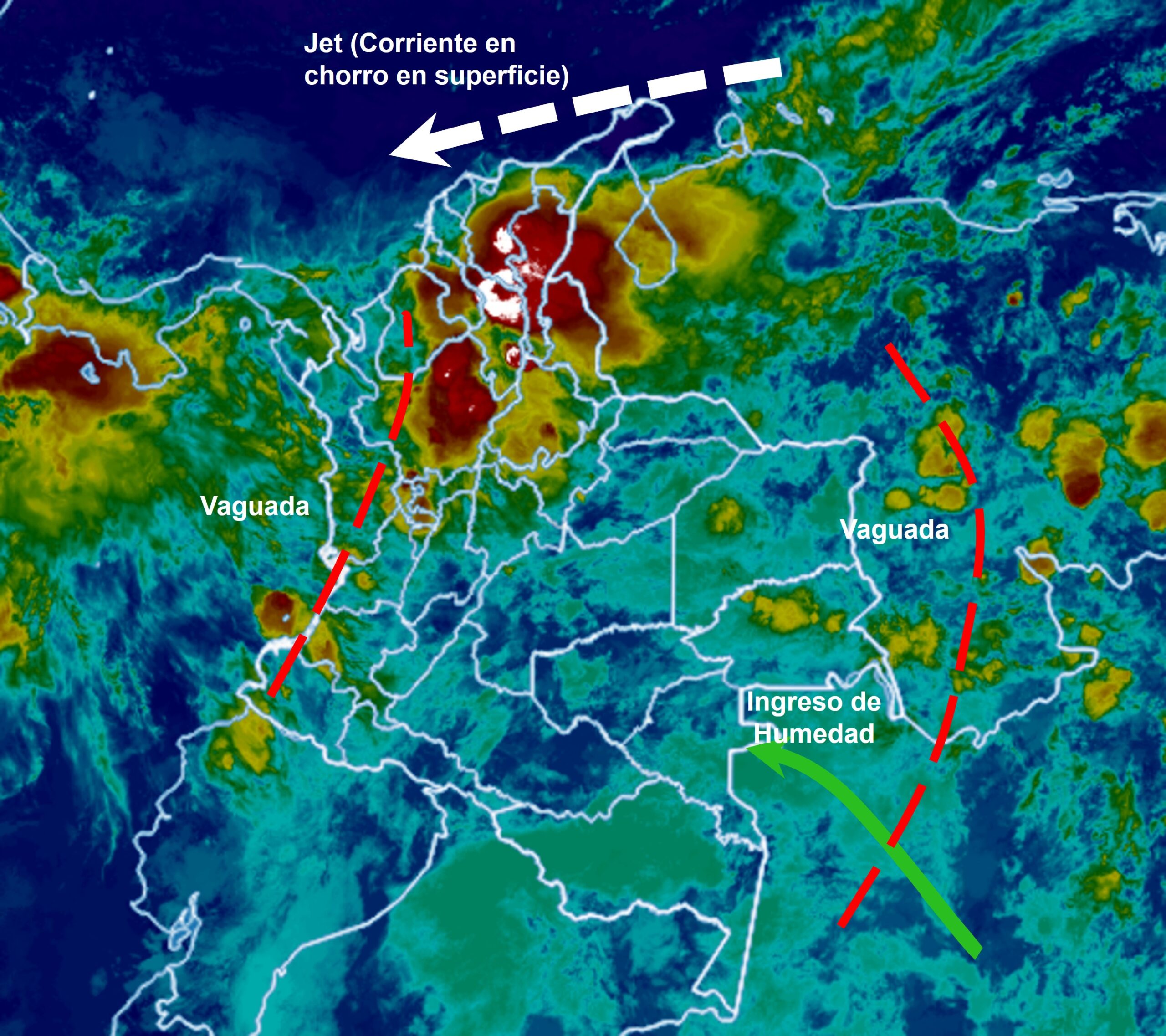 Pronóstico meteorológico Colombia fin de semana 23 y 24 de mayo de 2026.