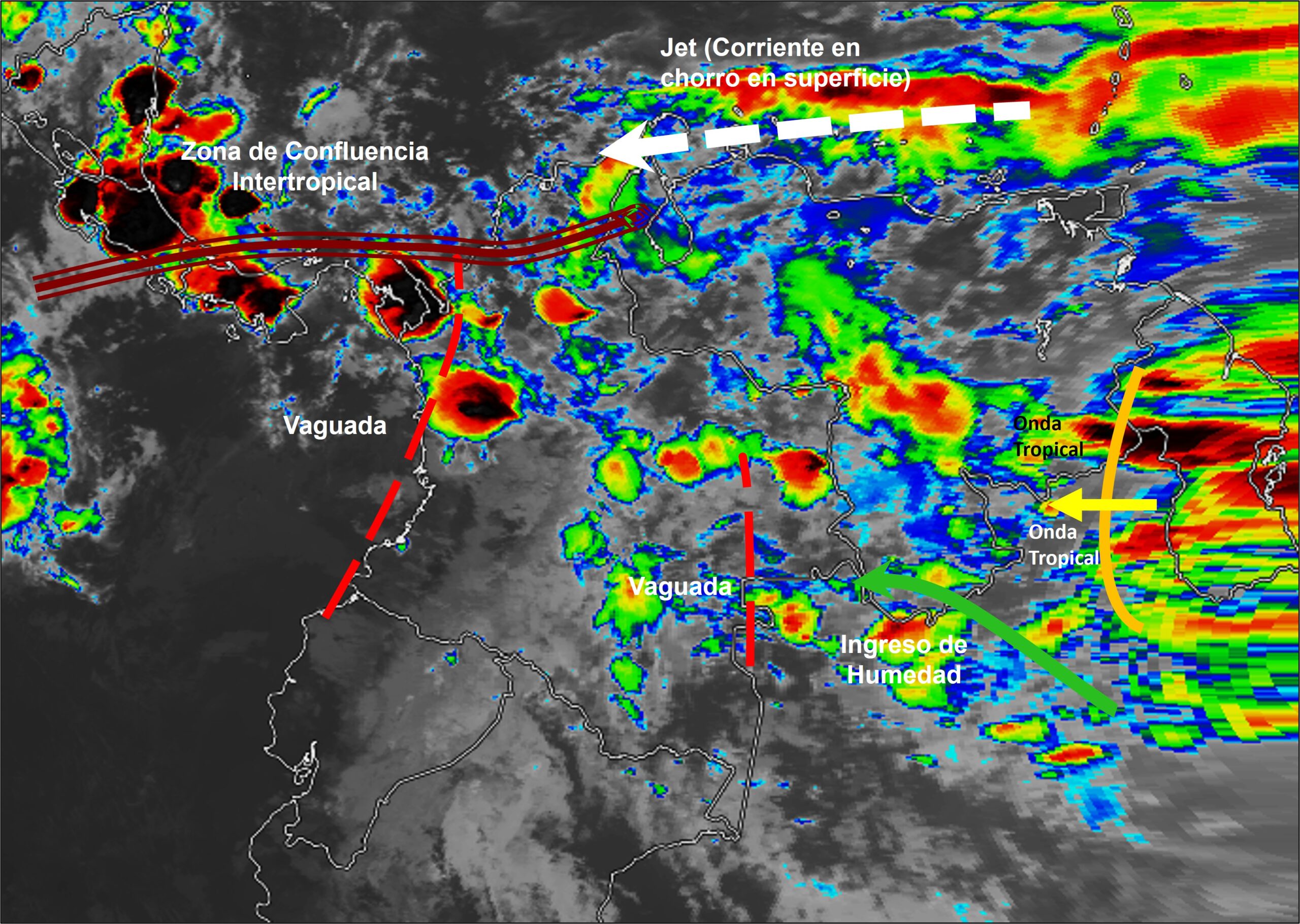 Pronóstico meteorológico Colombia para el 28 de Mayo de 2026.