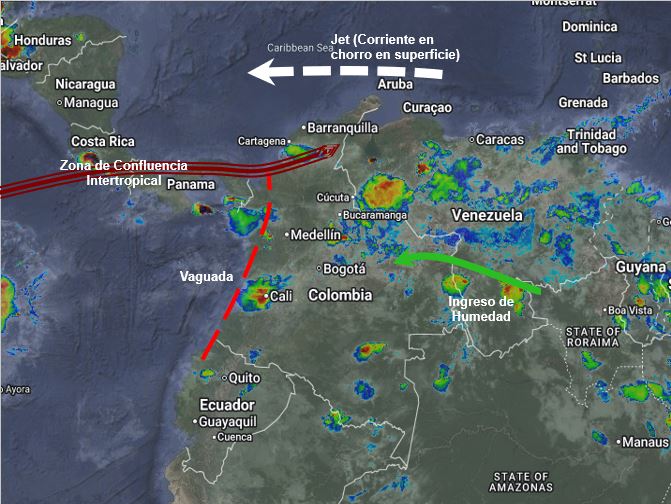 Pronóstico meteorológico Colombia para el 02 de junio de 2026.
