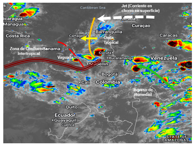 Pronóstico meteorológico Colombia para el 30 de junio de 2026.