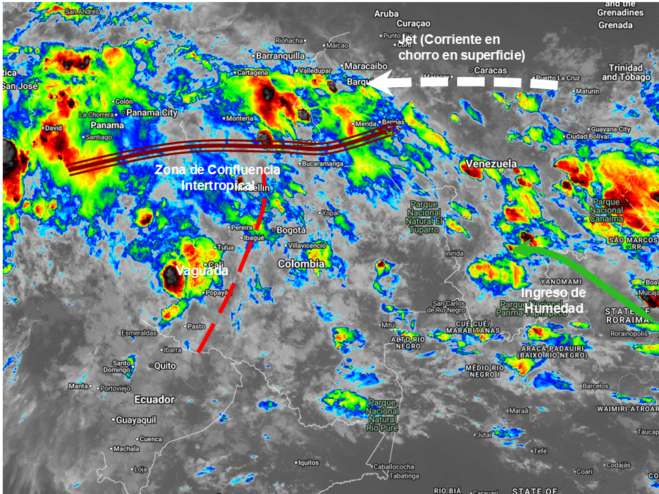Pronóstico meteorológico Colombia para el 04 de junio de 2026.