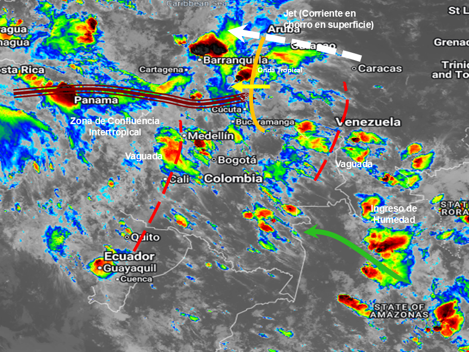 Pronóstico meteorológico Colombia para el 09 de junio de 2026.