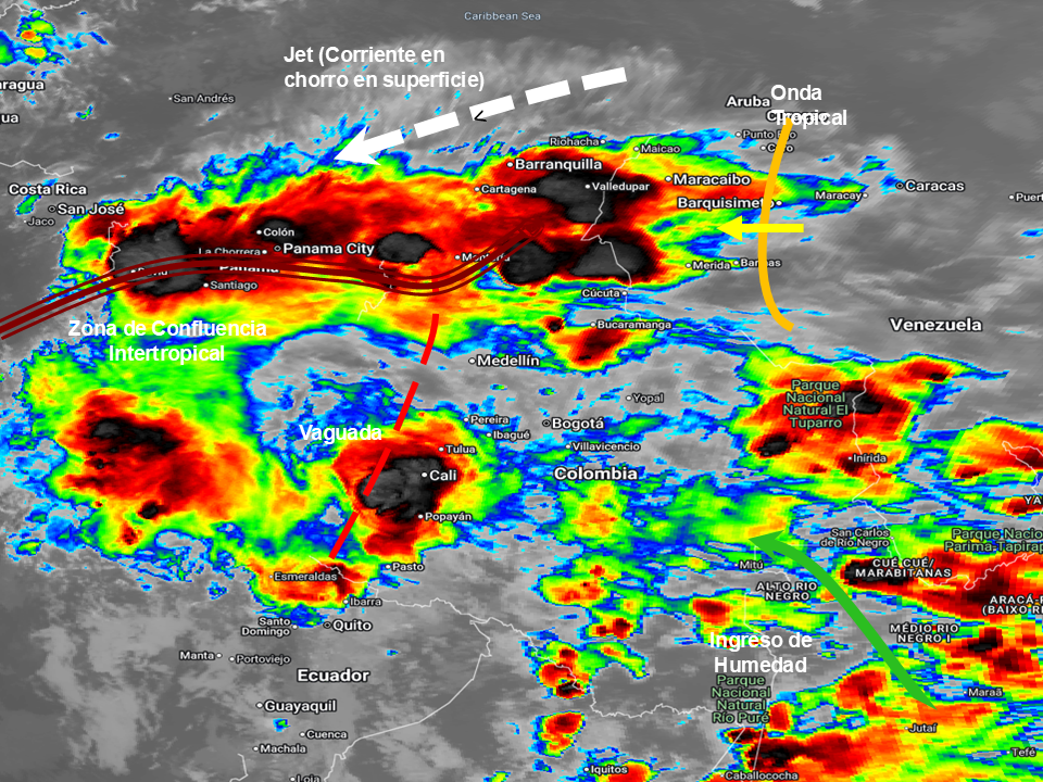 Pronóstico meteorológico Colombia para el fin de semana del 13 al 15 de junio de 2026.