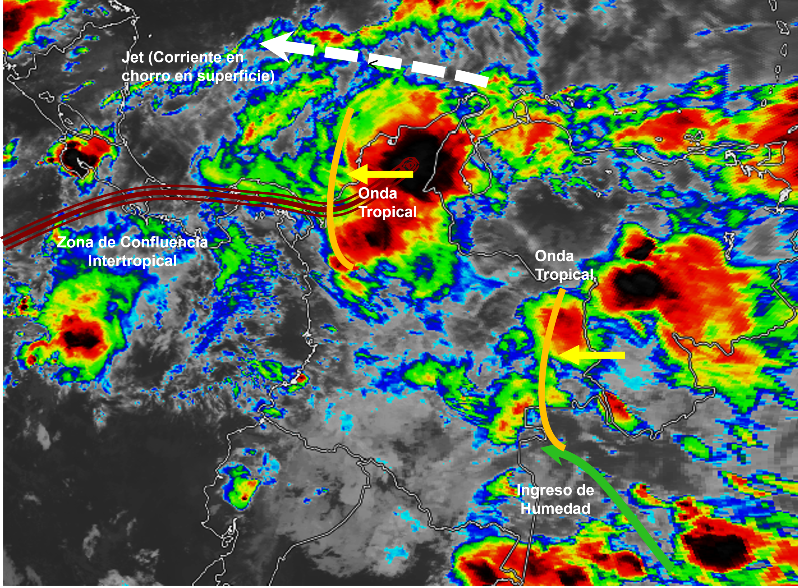 Pronóstico meteorológico Colombia para el 16 de junio de 2026.