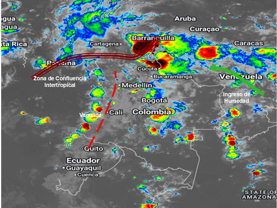 Pronóstico meteorológico Colombia para el 19 de junio de 2026.