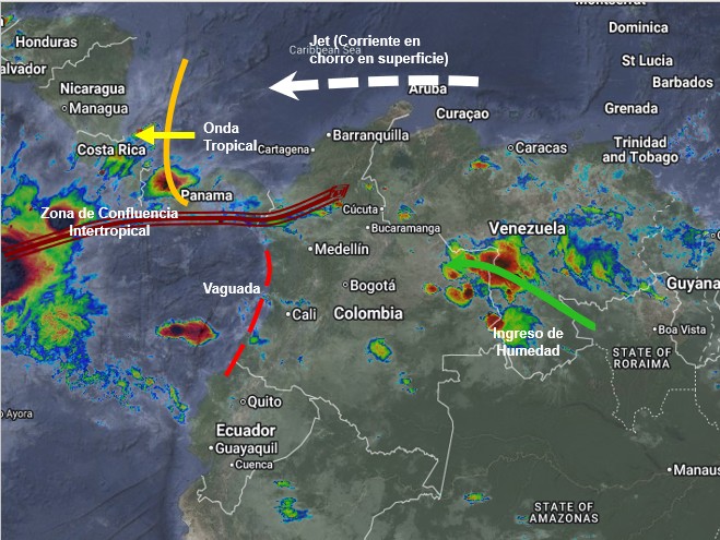 Pronóstico meteorológico Colombia para el 02 de julio de 2026.