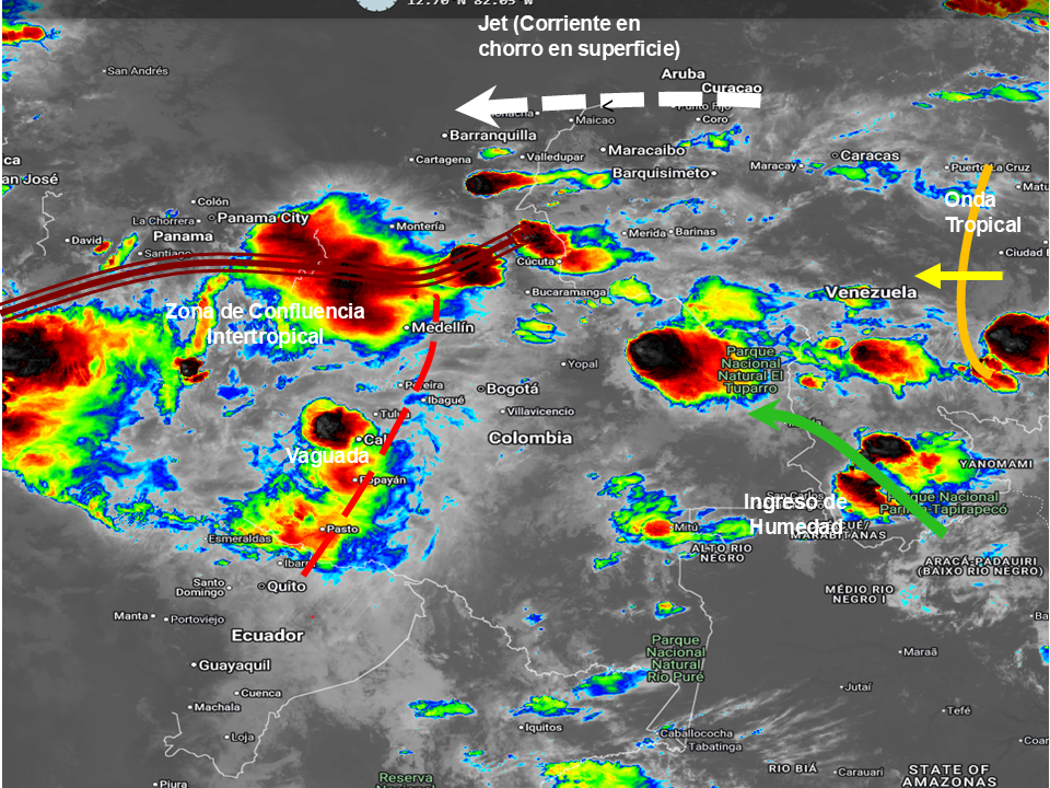 Pronóstico meteorológico Colombia para el 09 de julio de 2026.