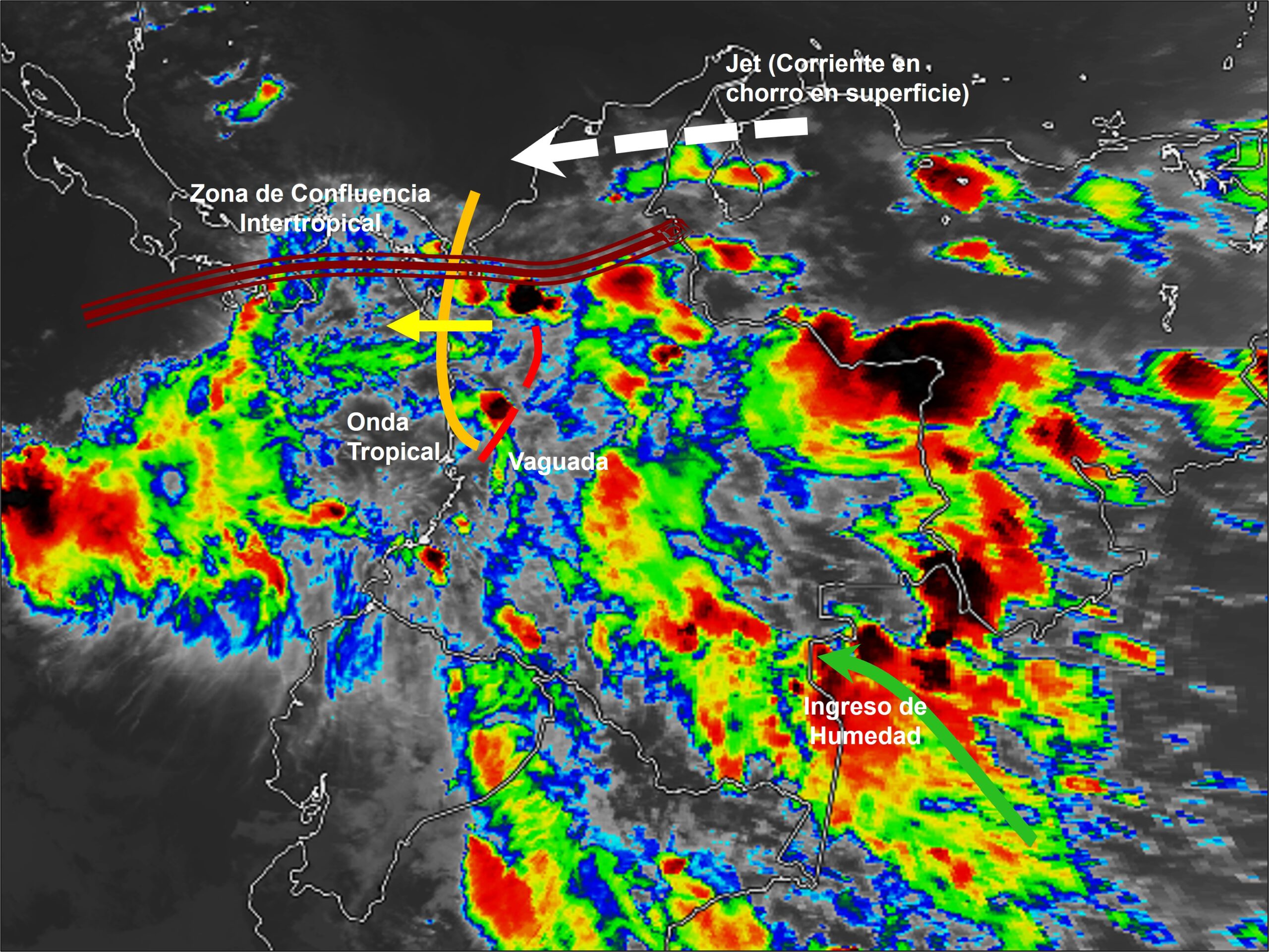 Pronóstico meteorológico Colombia para el 31 de julio de 2026.