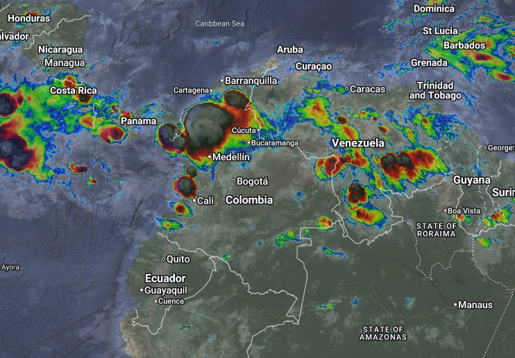 Condiciones nocturnas de Colombia para el 02 de Julio de 2026.