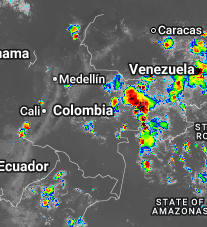 Condiciones nocturnas de Colombia para el 28 de Julio de 2026.