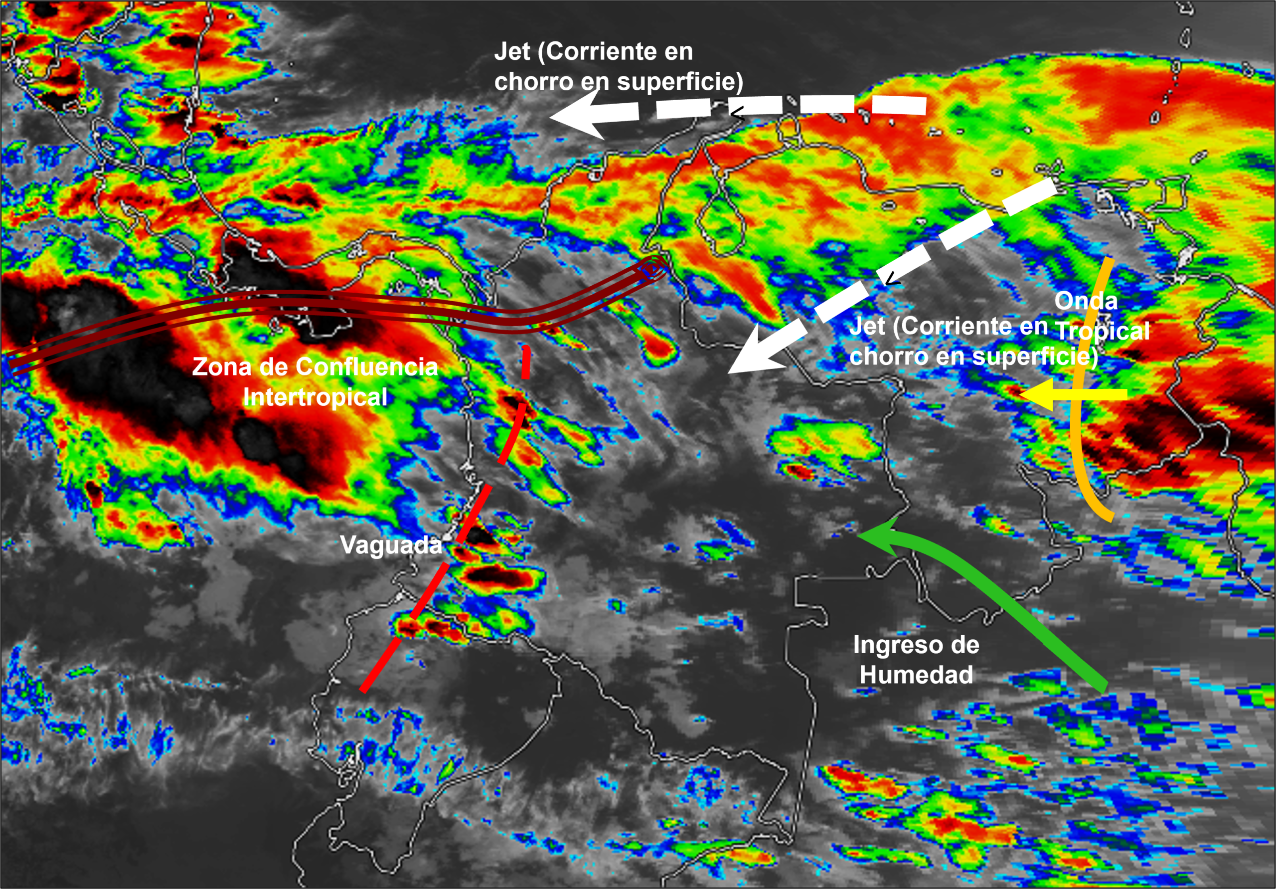 Pronóstico meteorológico Colombia para el fin de semana del 11 al 13 de junio de 2026.