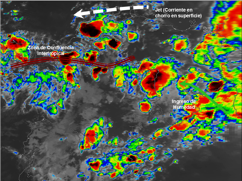 Pronóstico meteorológico Colombia para el 15 al 17 de agosto de 2026.