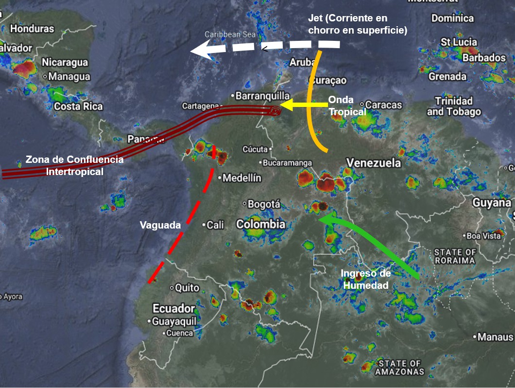 Pronóstico meteorológico Colombia para el 09 de septiembre de 2026.
