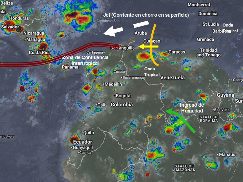 Pronóstico meteorológico Colombia para el 30 de septiembre de 2026.