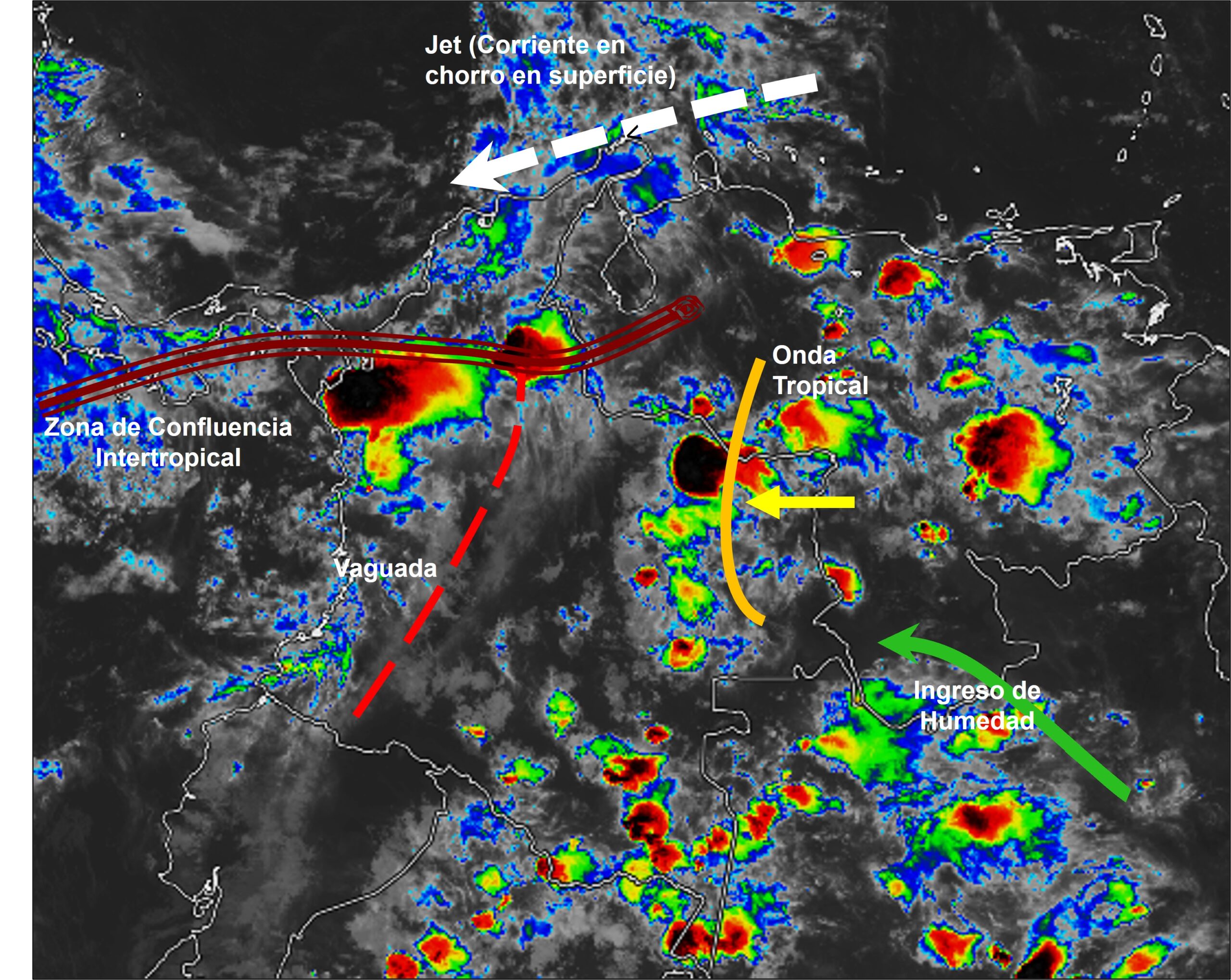Pronóstico meteorológico Colombia para el 08 de septiembre de 2026.