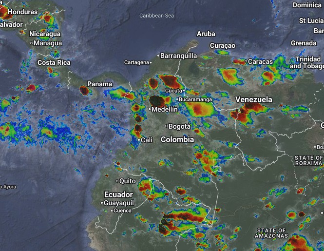 Condiciones nocturnas de Colombia para el 04 de Septiembre de 2026.