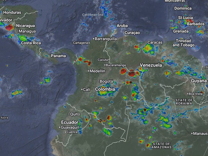 Condiciones nocturnas de Colombia para el 08 de Septiembre de 2026.