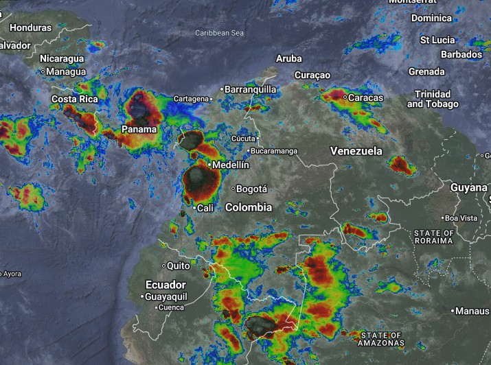 Condiciones nocturnas de Colombia para el 13 de Septiembre de 2026.