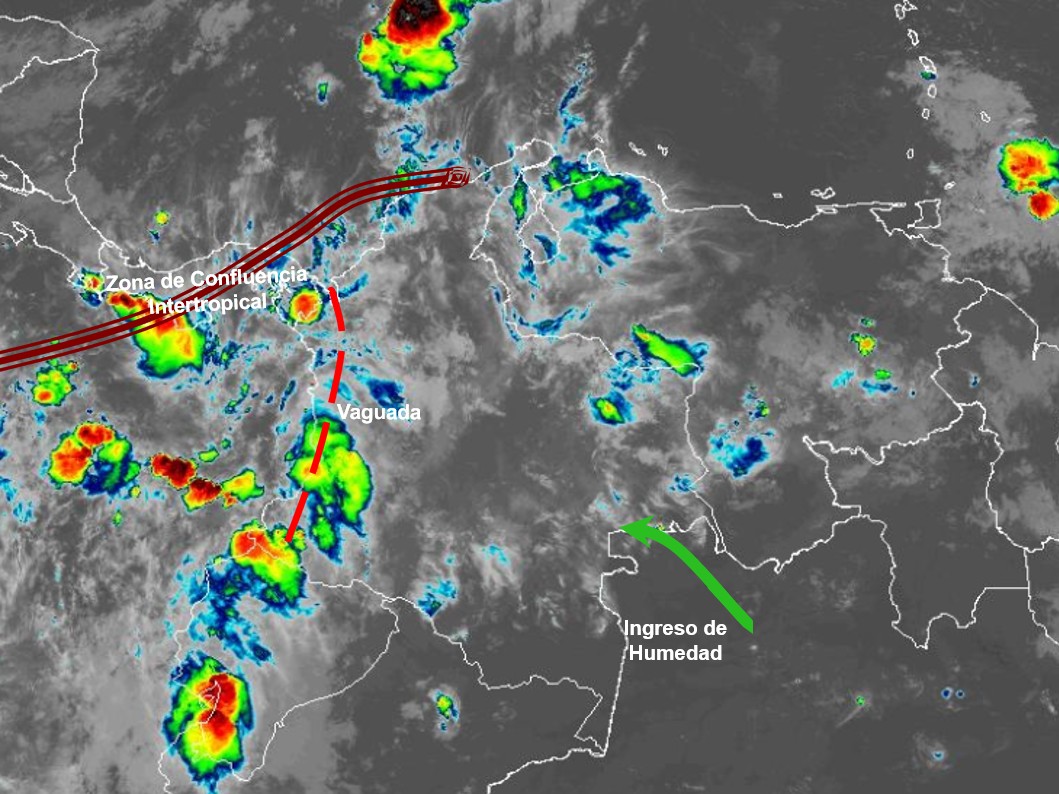 Pronóstico meteorológico Colombia para el 25 de octubre de 2026.