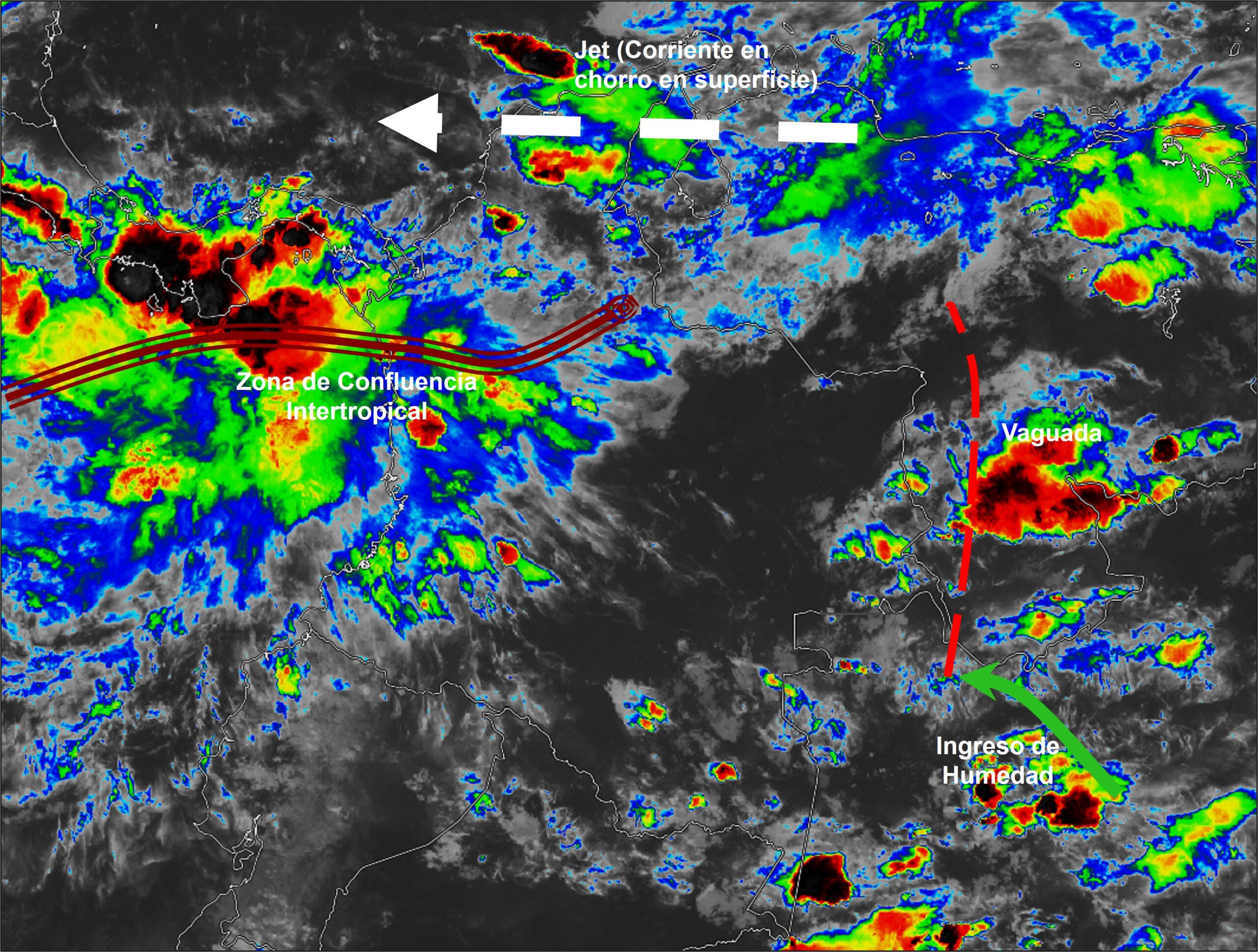 Pronóstico meteorológico Colombia para el 13 de octubre de 2026.